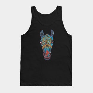 Blue horse Tank Top